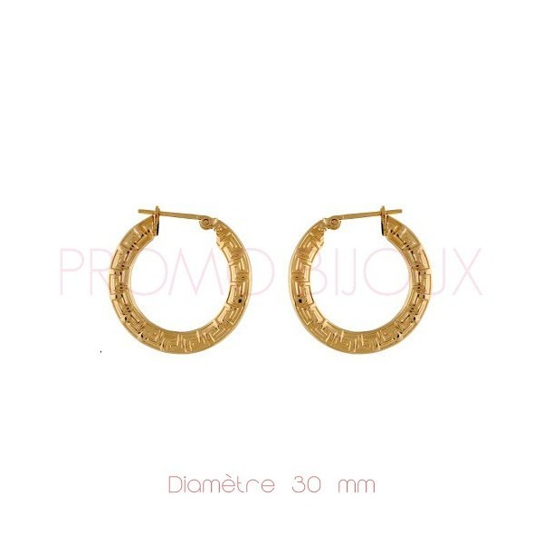 Boucles D'Oreilles Or Jaune 375/1000 Emma, AvenueDuBijou