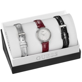 Coffret montre Guess trois bracelets cuirs W0654L1