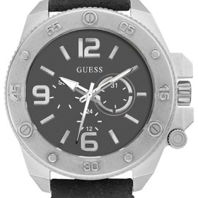 Montre Guess acier brossé noir W0660G3