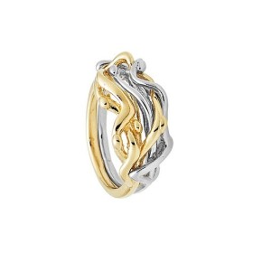 Bague Jourdan Plaqué Or bi-colore - BR 067