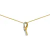 Collier Plaqué Or et oxyde de zirconium pour Femmes pas cher solde,remise,Promotion