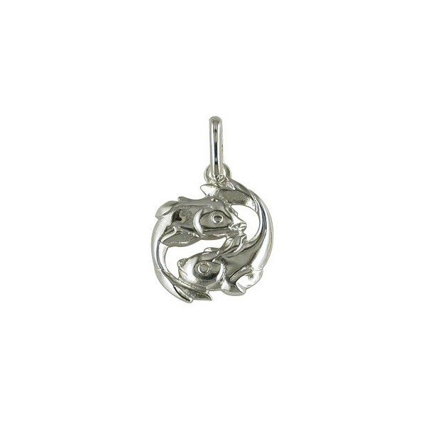 Pendentif zodiacque en argent Poisson