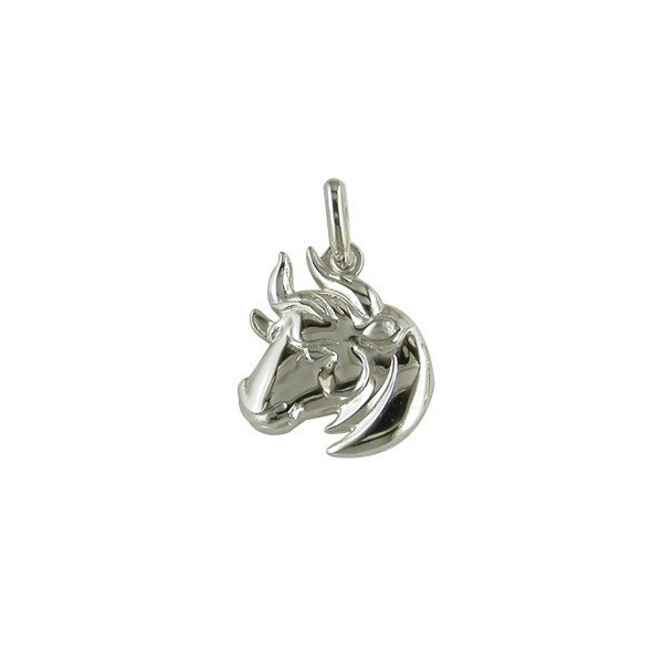 Pendentif zodiacque en argent Taureau