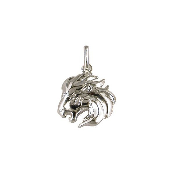 Pendentif zodiacque en argent Lion