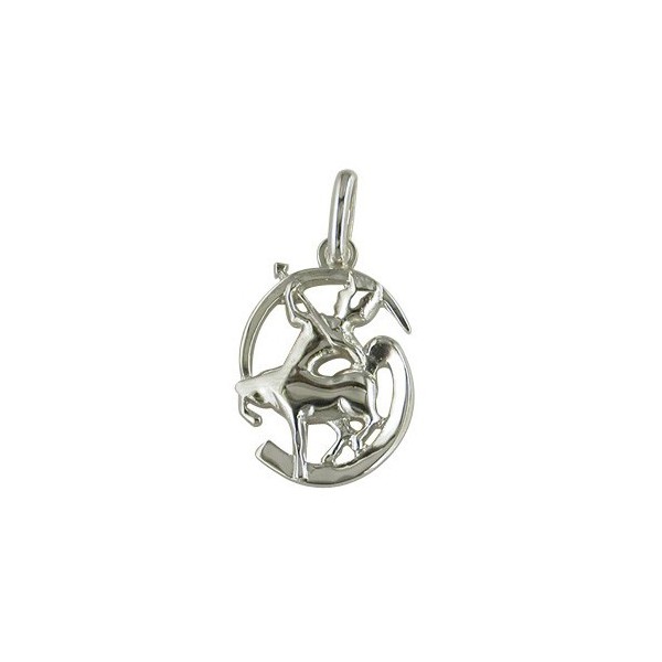 Pendentif zodiacque en argent Sagittaire