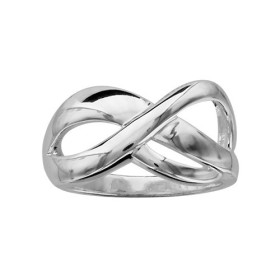 BAGUE ARGENT CROISEE 064555