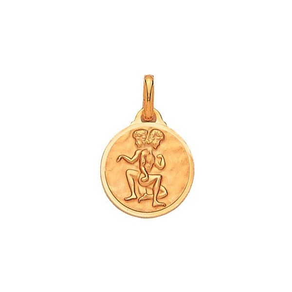 Pendentif Zodiaque Plaqué Or  Gémeau