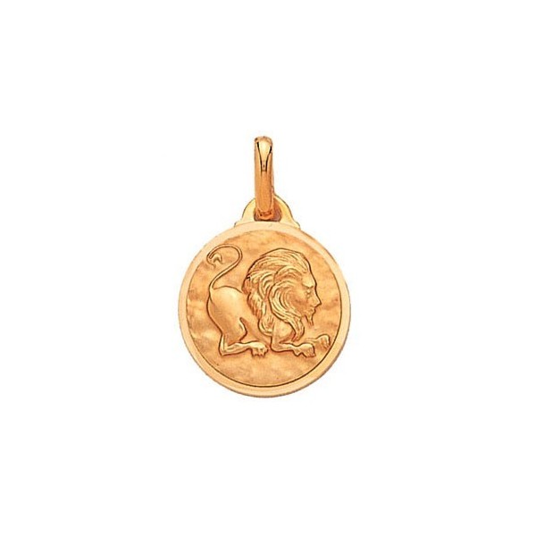 Pendentif Zodiaque Plaqué Or  Lion