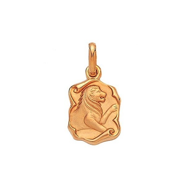 Pendentif Zodiaque Plaqué Or  Lion