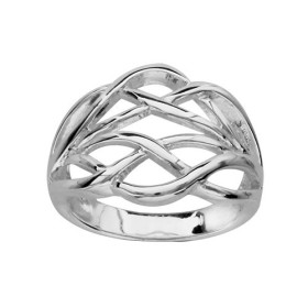 BAGUE ARGENT CROISEE 6 RANGS 064559