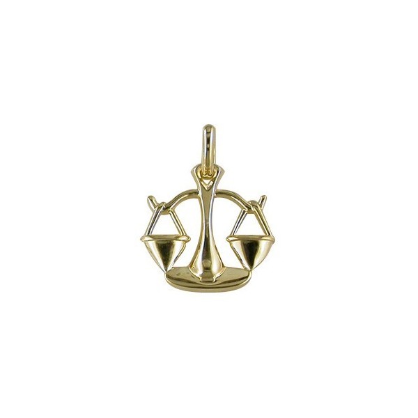 Pendentif Zodiaque Plaqué Or  Balance