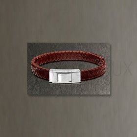 Bracelet Lotus Style - Bracelet Tressé Marron