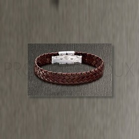 Bracelet Lotus Style - Bracelet Tressé Marron