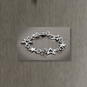 Bracelet Lotus Style - Bracelet Acier Lotus Multi-Etoile