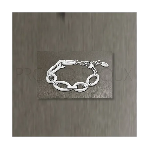 Bracelet Lotus Style - Céramique Blanche