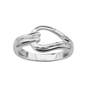 BAGUE ARGENT DOUBLE BOUCLE 064563