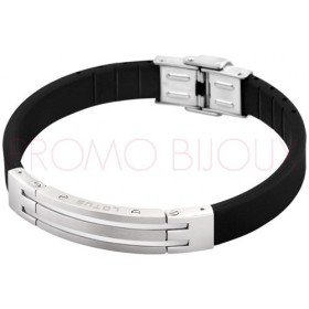 Bracelet Lotus Style - Bracelet Silicone Noir