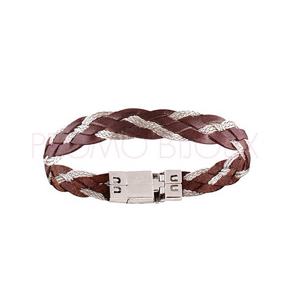 Bijoux Fête des Pères : Bracelet Acier & Cuir