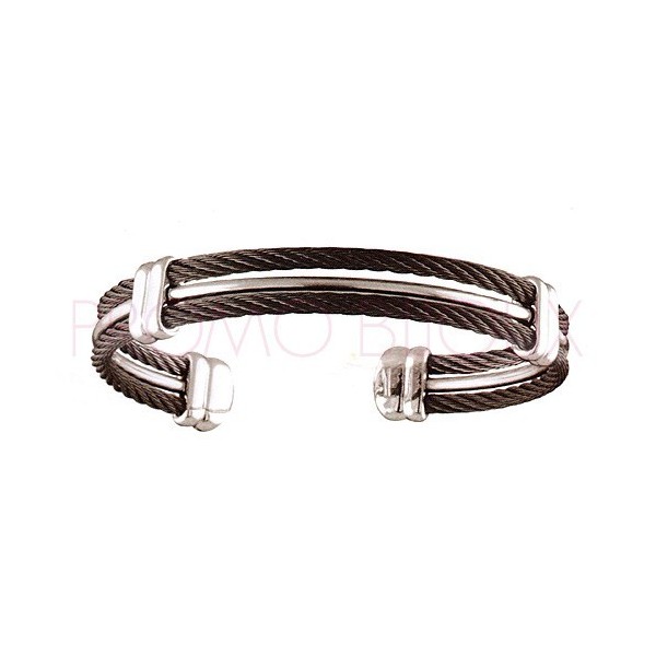 Bijoux Fête des Pères : Bracelet Acier & Cables