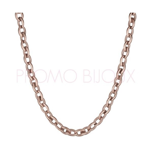 Bijou de noël Femme idée cadeau n°5 - Collier Acier PVD Rose