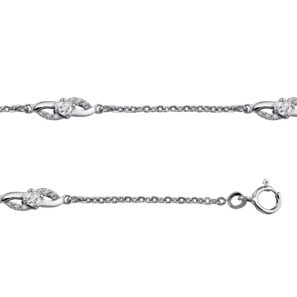 Bracelets argent 925 Brillante et oxyde de zirconium pour Femmes pas cher solde,remise,Promotion