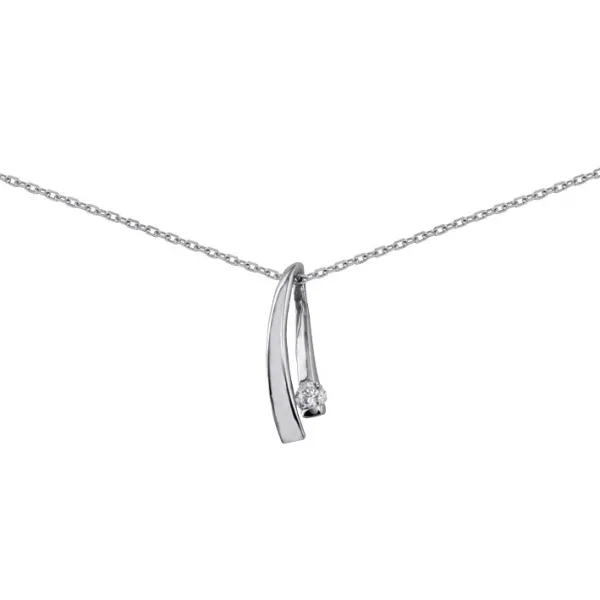 Collier Argent et oxyde de zirconium pour Femmes pas cher solde,remise,Promotion