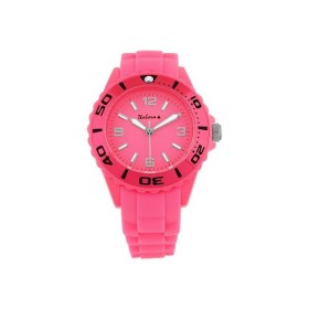 Montre rose fluo en silicone