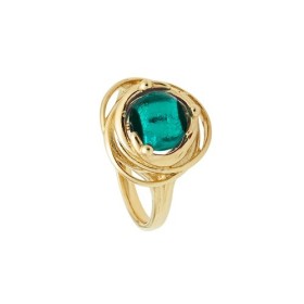 Bague Jourdan Plaqué Or & perle de murano verte