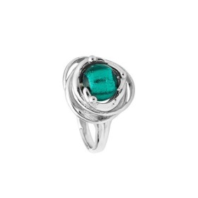 Bague Jourdan Argent - Perle de Murano verte