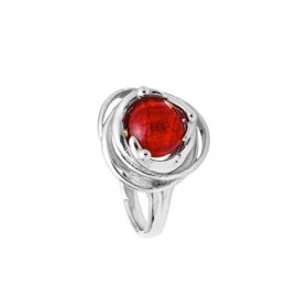 Bague Jourdan Argent - Perle de Murano rouge