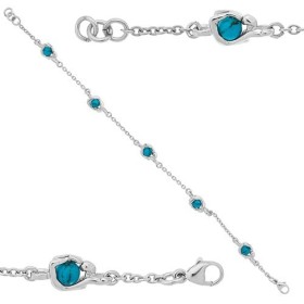 Bracelet Jourdan Argent avec boule en turquoise