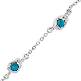 Bracelet Jourdan Argent avec boule en turquoise