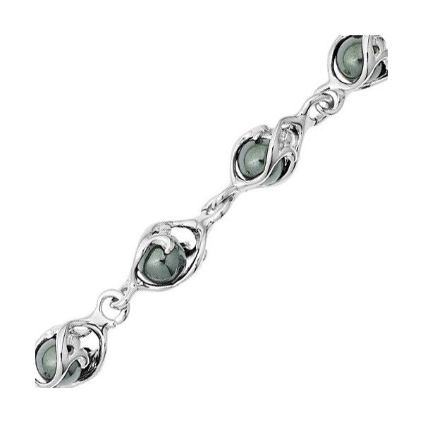 Bracelet  Jourdan Argent avec boule en hématite