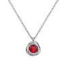 Collier jourdan en argent avec perle de Murano rouge