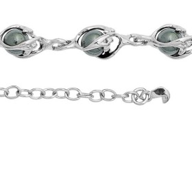 Collier Jourdan en argent avec boule en hématite