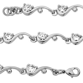 Bracelet Jourdan en argent et oxydes de zirconium