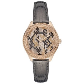 Montre Guess doré rose fond cadran façon python rose W0626L2