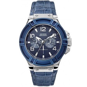 Montre Guess bracelet façon croco pour homme W0040G7