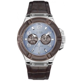 Montre Guess bracelet façon croco pour homme W0040G7