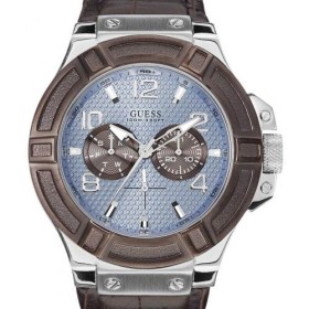 Montre Guess bracelet façon croco pour homme W0040G7