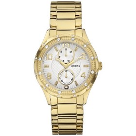 Montre Guess femme acier doré rose chaine acier W0433L3