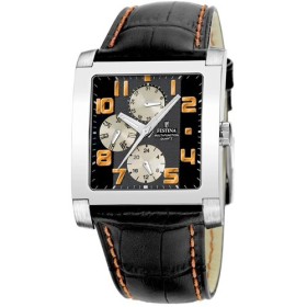 Montre Festina cadran fond noir et orange - F16235-9