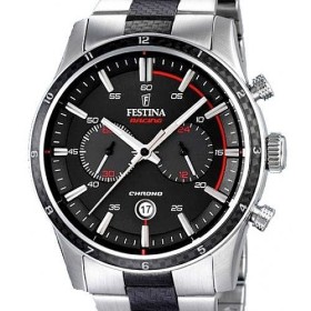 Montre Festina cadran fond noir et orange - F16235-9