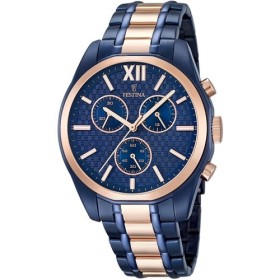 Montre Festina ronde bracelet tissus noir et rouge - F16849-2