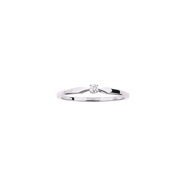 Bague diamant solitaire 0.04 CT