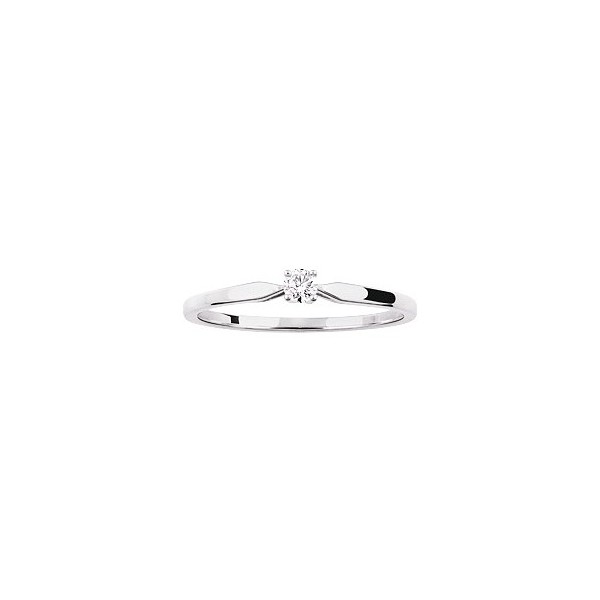 Bague diamant solitaire 0.08 CT