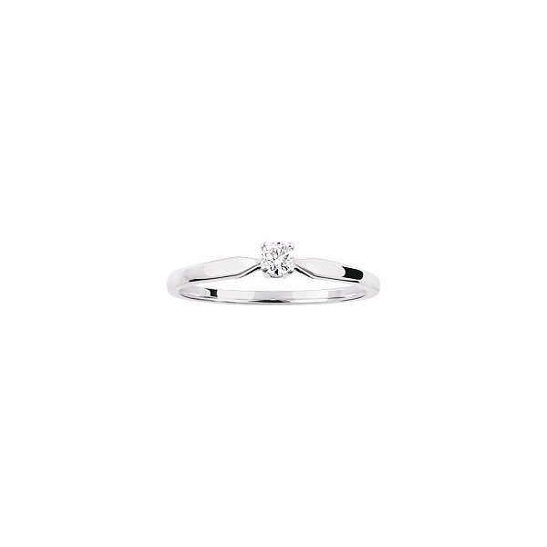 Bague diamant solitaire 0.10 CT