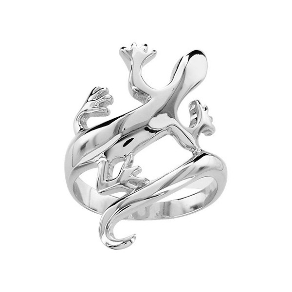 BAGUE ARGENT RHODIE SALAMANDRE, bague femme, 065792