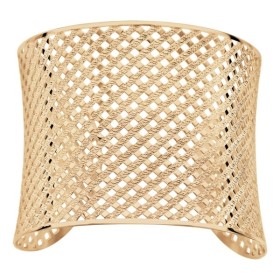 Bracelet manchette en acier jaune