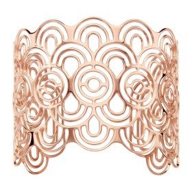 Manchette en acier rose - Bracelet femme